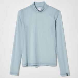 NWT BOBBLEHAUS x Urban Outfitters Mesh Long Sleeve Top | Unisex M | Powder Blue